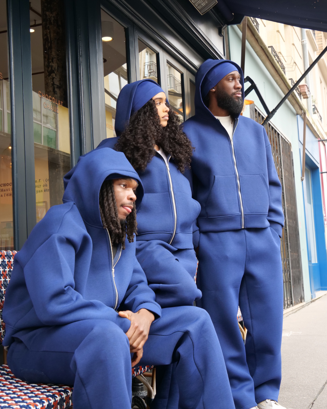 Washed Hoodie Met Satijnen Capuchon