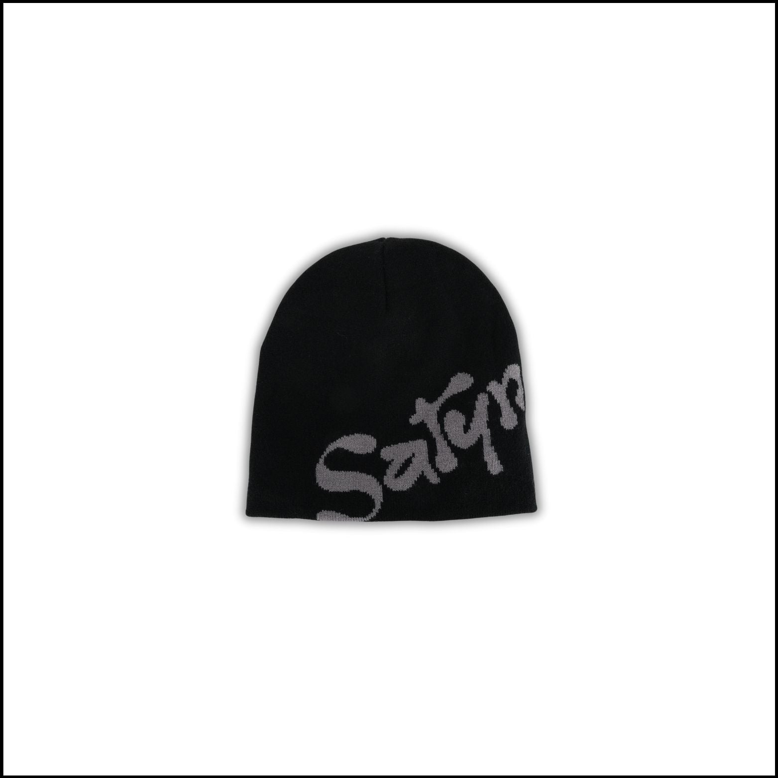 SatynBeanie Black - Satijnen binnen