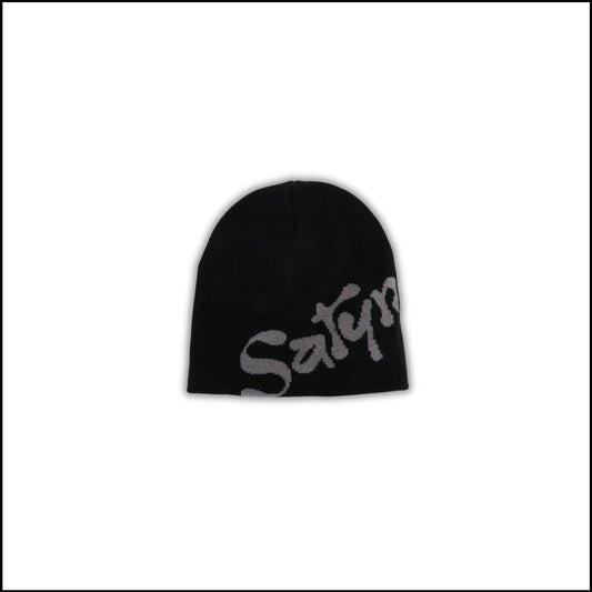 SatynBeanie Black - Satijnen binnen